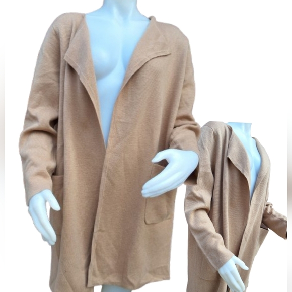 J, Crew  Transitional Open Natural Open Cardigan M - Picture 1 of 12